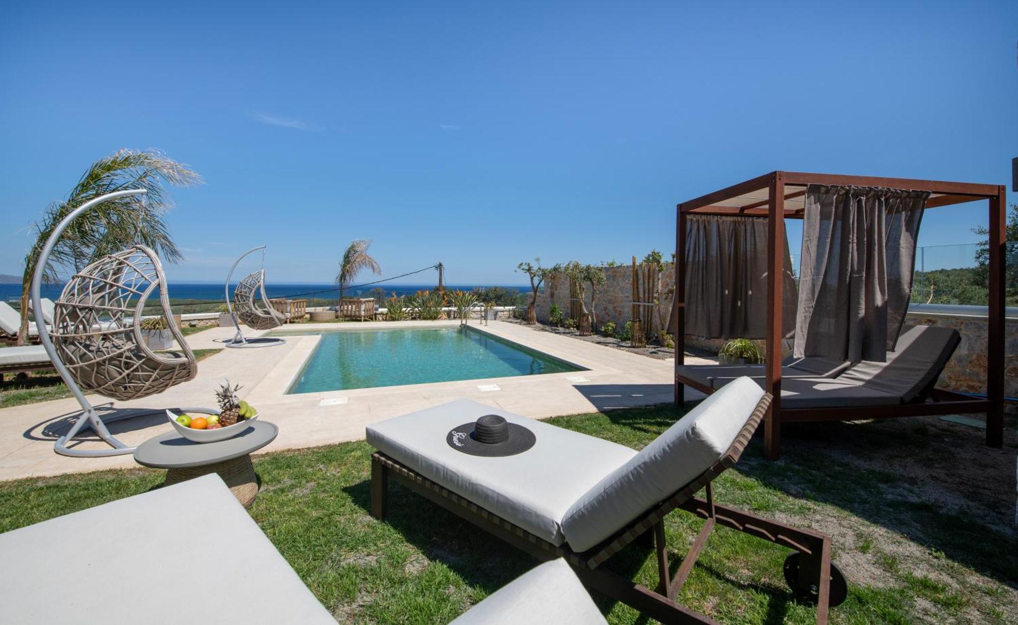 Villa Lady Dafni With Private Heated Pool Maleme Exterior foto