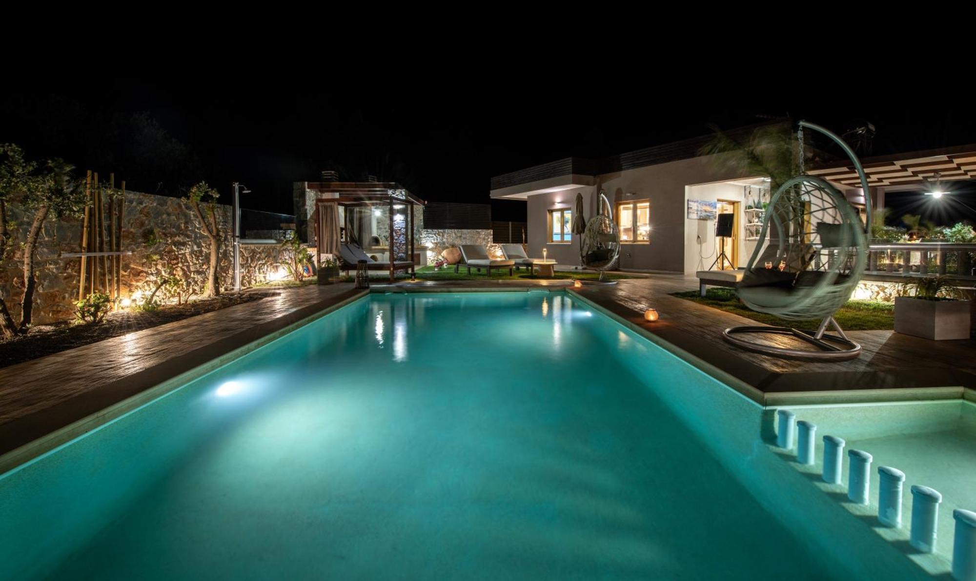 Villa Lady Dafni With Private Heated Pool Maleme Exterior foto