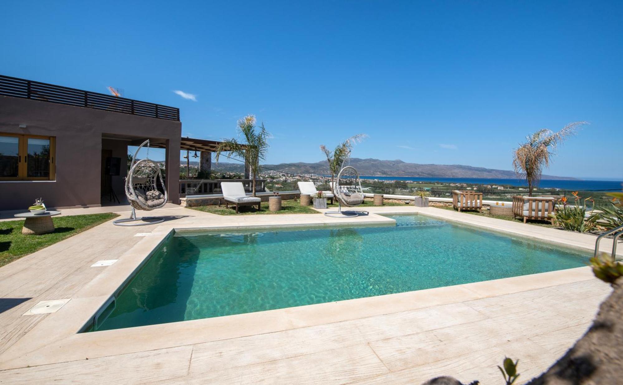 Villa Lady Dafni With Private Heated Pool Maleme Exterior foto