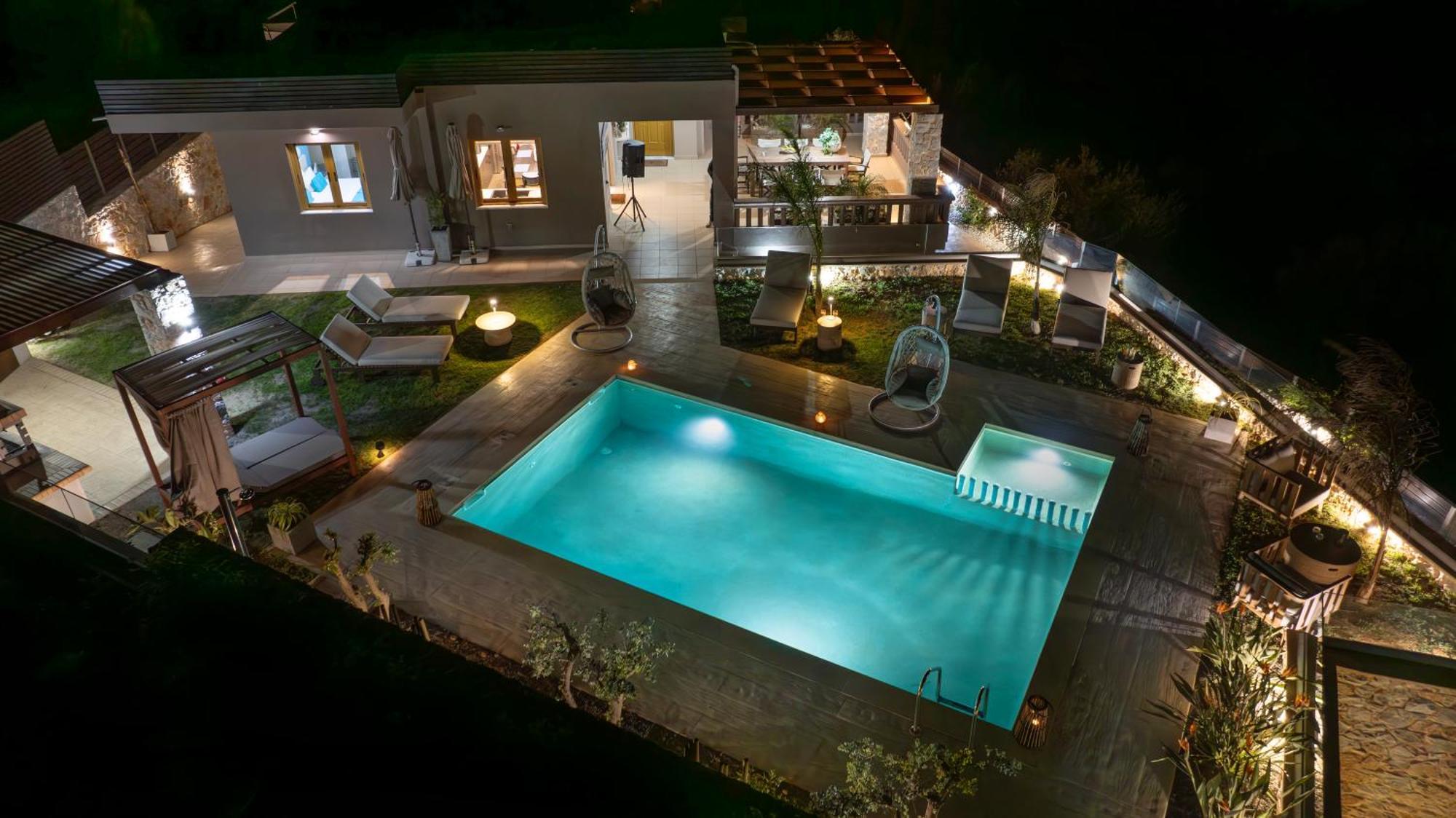 Villa Lady Dafni With Private Heated Pool Maleme Exterior foto
